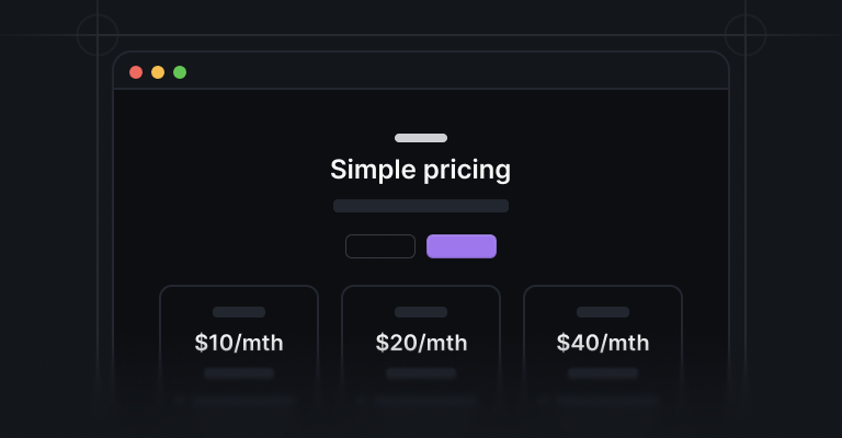 Pricing pages